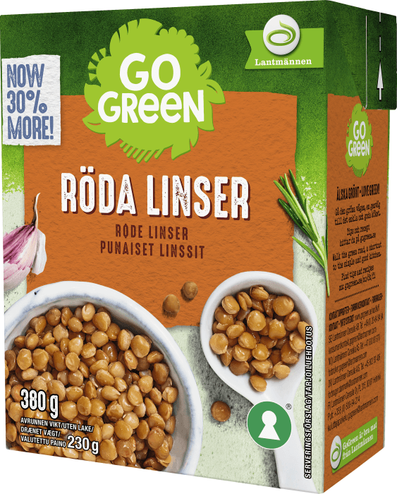 Röda Linser Färdigkokta