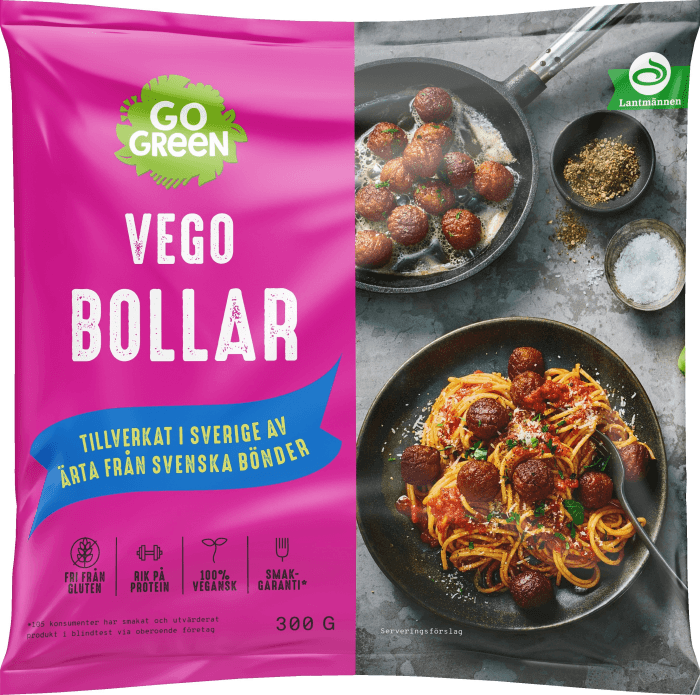Vegoboll Ärta Fryst