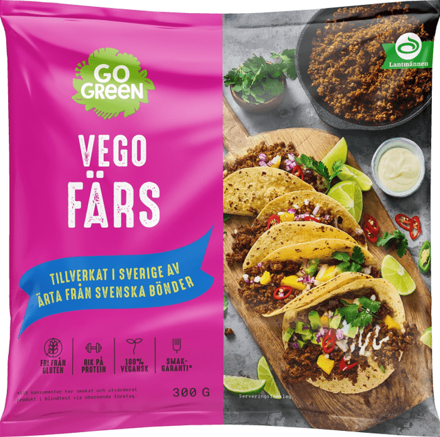 Vegofärs Ärta Fryst