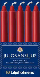 Julgransljus Röd