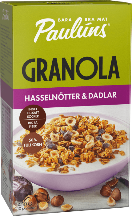 Granola Hasselnötter & Dadlar