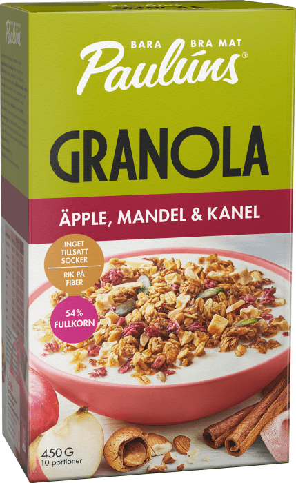 Granola Äpple, Mandel & Kanel