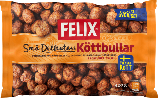 Små delikatessköttbullar Fryst
