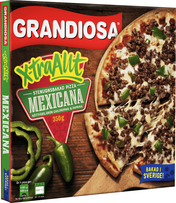 Pizza X-Tra Allt Mexican Fryst