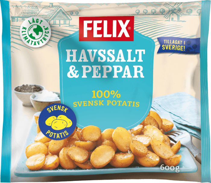 Potatishalvor Havssalt & Peppar Frysta