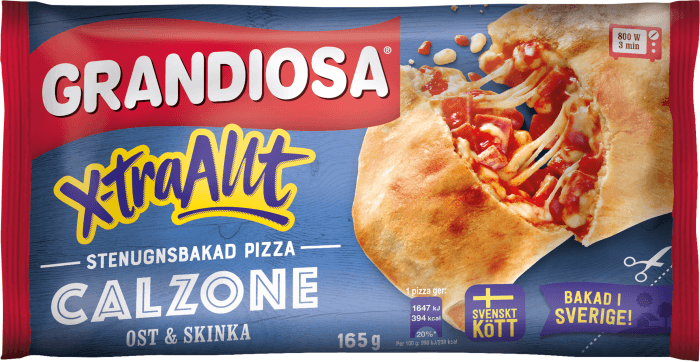 Calzone Ost & Skink Fryst