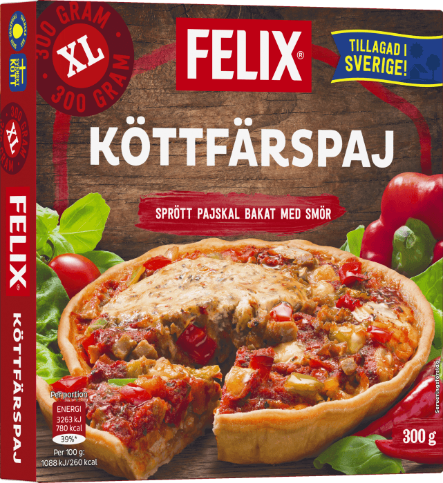 Köttfärspaj Fryst