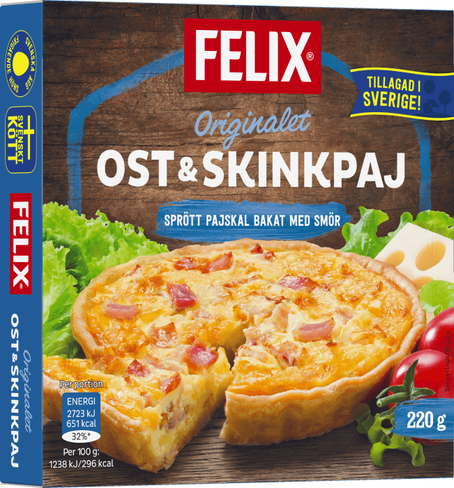 Ost & Skinkpaj Fryst