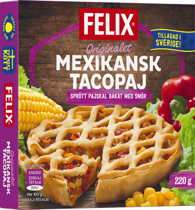 Tacopaj Mexikansk Fryst