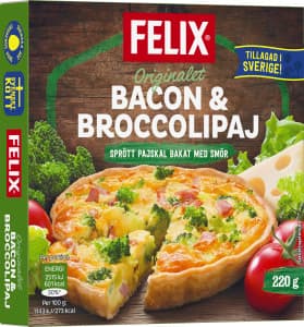 Paj Bacon & Broccoli Fryst