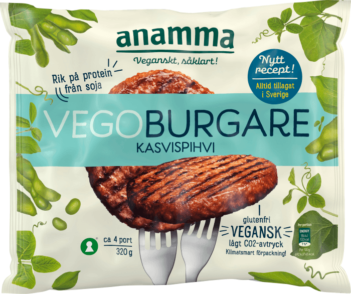 Vegoburgare Frysta
