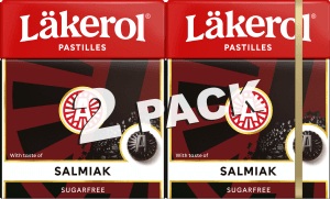 Halstabletter Salmiak Sockerfri 2x25g