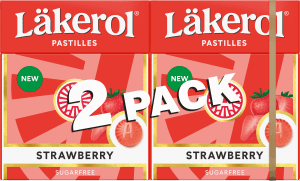 Halstabletter Classic Strawberry Sockerfri 2x25g
