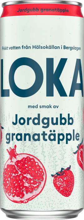 Jordgubb & Granatäpple Kolsyrat Vatten