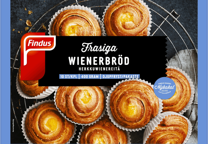 Wienerbröd Gräddade Fryst