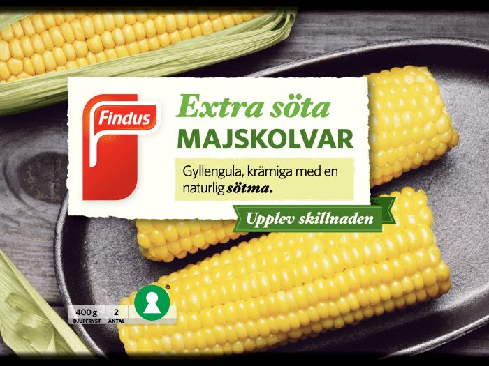 Extra söta Majskolvar Fryst