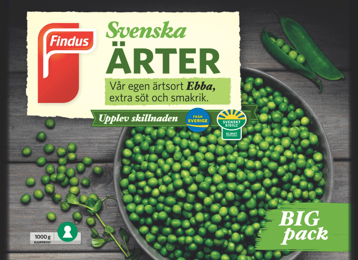 Ärter Frysta