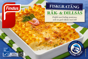 Fiskgratäng Räkor & Dillsås Fryst MSC-märkt
