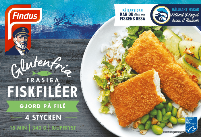 Frasiga Fiskfiléer Glutenfria Frysta MSC 4-p