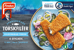 Sprödbakade Torskfiléer Frysta MSC