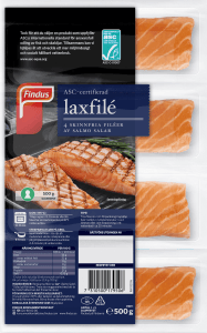 Laxfilé Naturell Fryst ASC