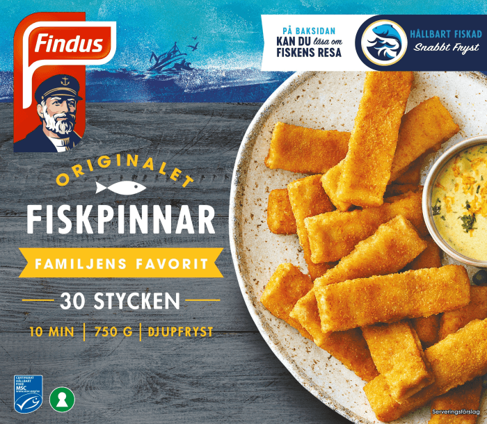 Fiskpinnar Frysta MSC 30-p