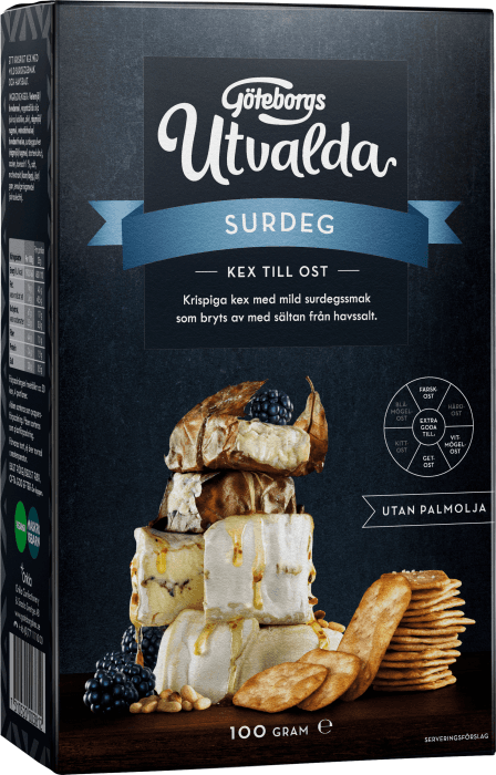 Utvalda Surdegskex med Havssalt Kex
