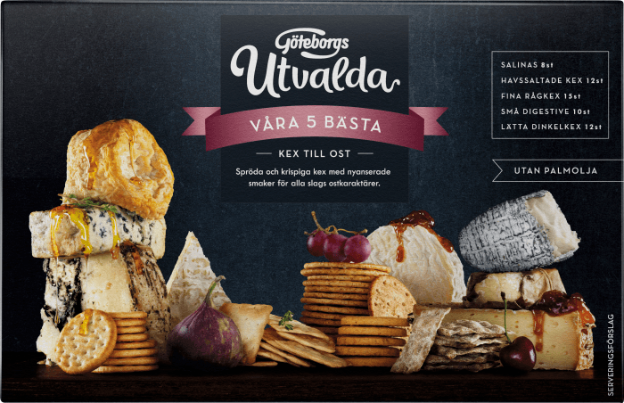 Våra fem bästa kex till ost