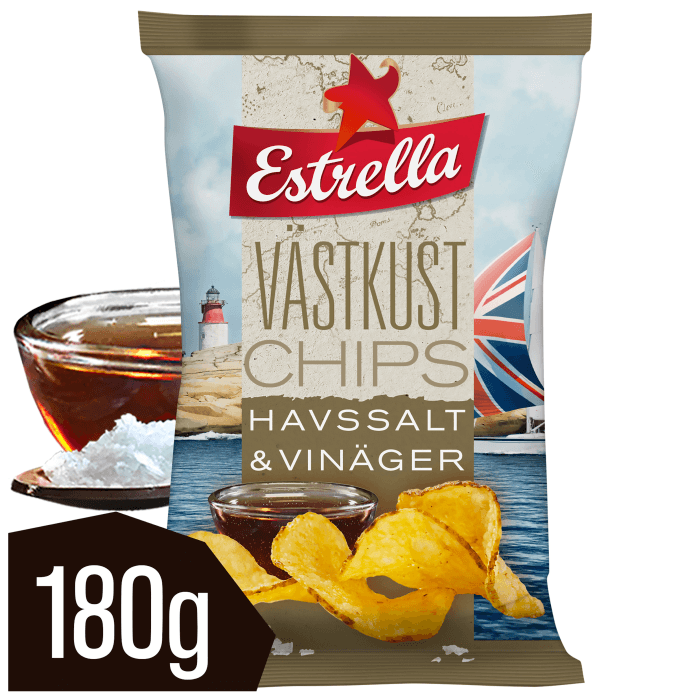 Västkustchips Havssalt & Vinäger