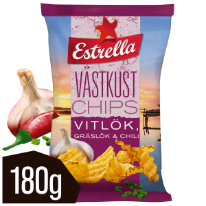 Västkustchips Vitlök, Gräslök & Chili