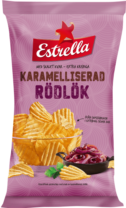 Chips Karamelliserad Rödlök