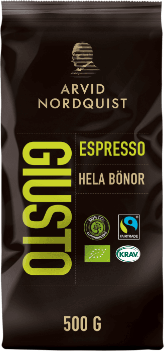 Gusto Espresso Hela Kaffebönor EKO/KRAV/Fairtrade