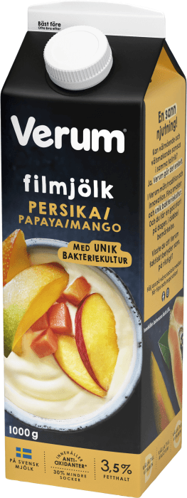 Filmjölk Persika, Papaya & Mango