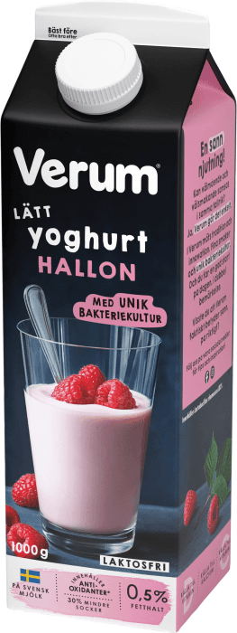 Lätt Yoghurt Hallon 0,5% Laktosfri