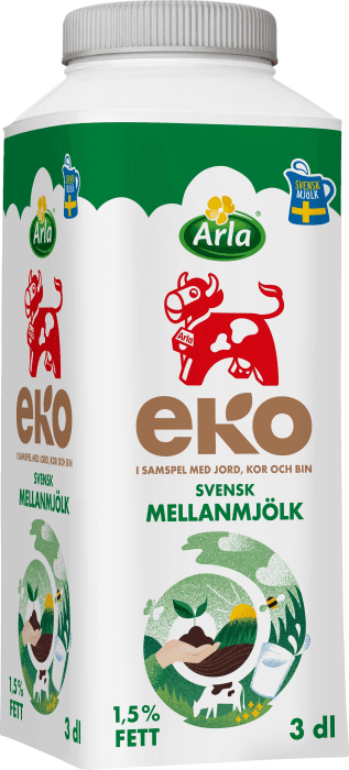 Mellanmjölk 1,5% EKO/KRAV