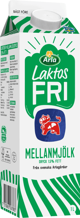 Mellanmjölk Laktosfri 1,5%