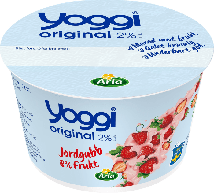 Yoghurt Original Jordgubb 2%