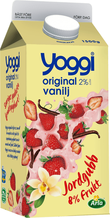 Yoghurt 2% Vanilj & Jordgubb