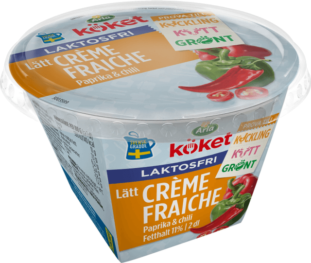 Crème Fraiche Lätt Laktosfri Paprika & chili