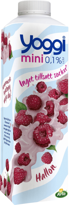 Yoghurt Mini 0,1% Hallon