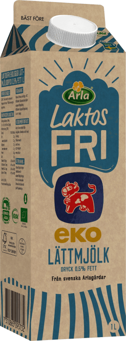 Lättmjölk Laktosfri EKO KRAV 0,5%