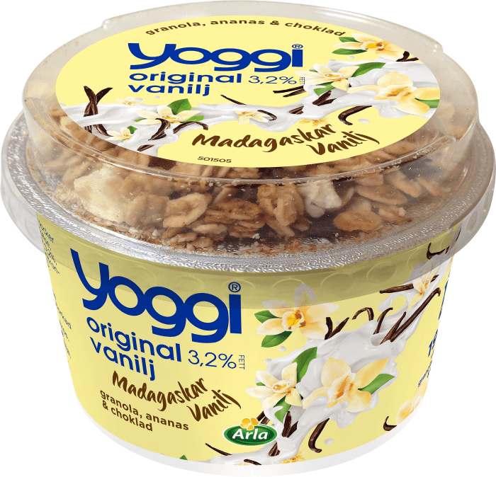 Yoghurt Madagaskar Vanilj med Granola