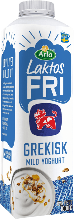 Grekisk Yoghurt Laktosfri 6% Naturell