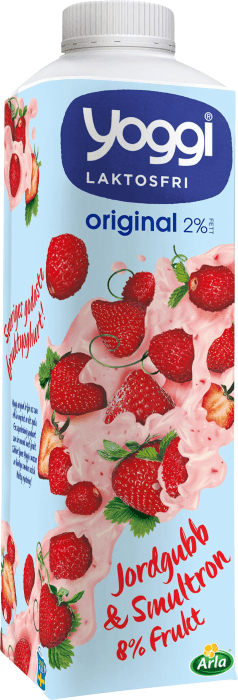 Yoghurt Laktosfri 2,1% Jordgubb & Smultron