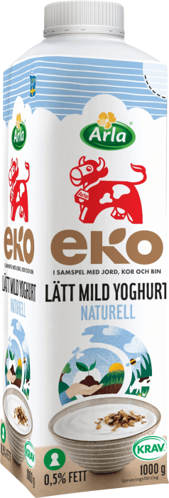 Yoghurt Lätt Mild 0,5% Naturell EKO