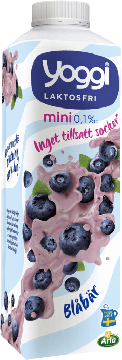 Yoghurt Mini Blåbär 0,1% Laktosfri