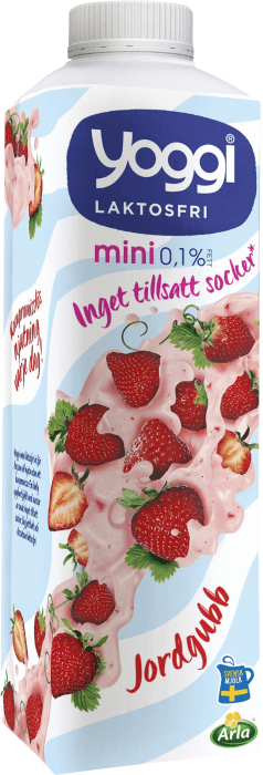 Yoghurt Mini Laktosfri 0,1% Jordgubb