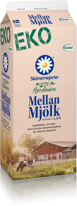 Hjordnära Mellanmjölk EKO 1,5%