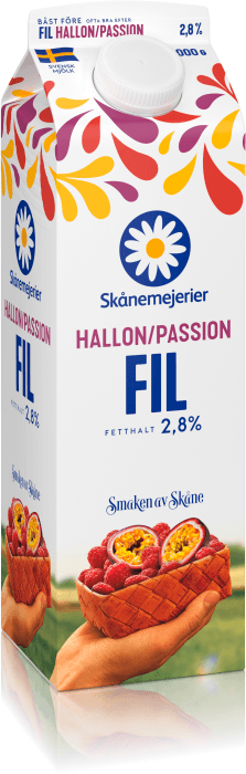 Filmjölk Hallon Passionsfrukt