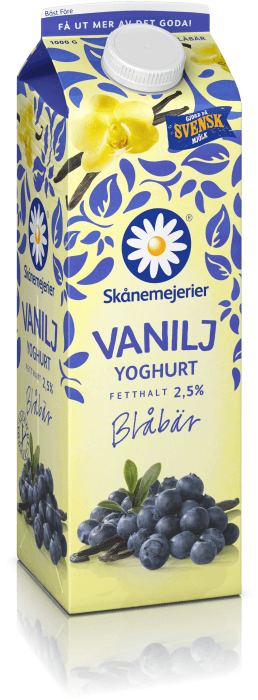 Vaniljyoghurt Blåbär 2,5%